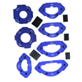 thumbnail image 2 of Inner/Outer Corner RT Gauge Electric Router Cutting Fillet Template Wood Board Chamfering Pocket Positioning Mold,7 * Trimmer arc chamfer positioning tools,Blue, 2 of 6