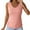 Pink, variant on Olyvenn Tank Top with Built in Bra for Women Casual Summer Sleeveless Tops Slim Fitted V Neck Ruched Cami Shirts Gray S