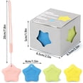 thumbnail image 4 of Ohmyroo Star Shape Youth Eraser Set, 4 Pack With 7.8 Inch Lanyard, Detachable Secure String Stationery For School, 4 of 8