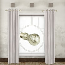 Randal 1" Dia Side Window Curtain Rod 12-20 inch long (Set of 2) - Light Gold