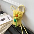 thumbnail image 4 of Bolsa de hombro femenino de cáñamo de algodón duradero para teléfono celular hecho punto para viaje de compras Likrtyny Para Estrenar, 4 of 9