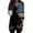 Black, variant on Bbyeadc 250th Anniversary Blouses for Women Casual 3/4 Length Sleeve Flag Print Tunic Blouses Tunic Tee Patriotic Celebration for Independence Day with Pocket,Black(L)