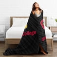 thumbnail image 5 of Oberlin College Logo Fleece Blanket, Very Soft Microfiber Flannel Blanket for Couch Warm and Cozy for All Seasons, 5 of 6
