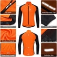 thumbnail image 2 of Hombres Ciclismo Jersey Transpirable Cremallera Completa Mangas Largas MTB Bicicleta, 2 of 8