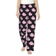 thumbnail image 1 of Fotbe Cowboy Hat Pantalones de Pijama para Mujer, Pantalones de Dormir, Pantalones Pj con Cordón y Bolsillos-Large, 1 of 6