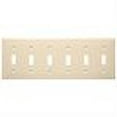 thumbnail image 2 of Morris Products 81063 Lexan Wall Plates 6 Gang Toggle Switch Almond, 2 of 2