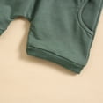 thumbnail image 6 of XUELUO Toddler Boys Casual Outfit Sets Summer Solid Color Crew Neck Short Sleeve Pockets T Shirt Tops and Shorts Two Piece Outwear,Green,2-3 Years, 6 of 7