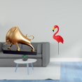 thumbnail image 2 of Escultura abstracta de fusión para mesa y decoración de jardín, figura única de flamenco para el hogar, escritorio, sala de estar, dormitorio, entrada, 2 of 8