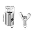 thumbnail image 2 of Unique Bargains 304 Stainless Steel 7mm Hole Wire Rope Clips, 6Pcs Wire Rope Clamp Fasteners Screws, Silver, 2 of 7