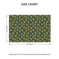 thumbnail image 2 of Placemats Set of 4, Yellow Floral Place mats for Dining Table Indoor/Outdoor, Cute Heat Resistant Washable Table Mats(18" x 12"), 2 of 8