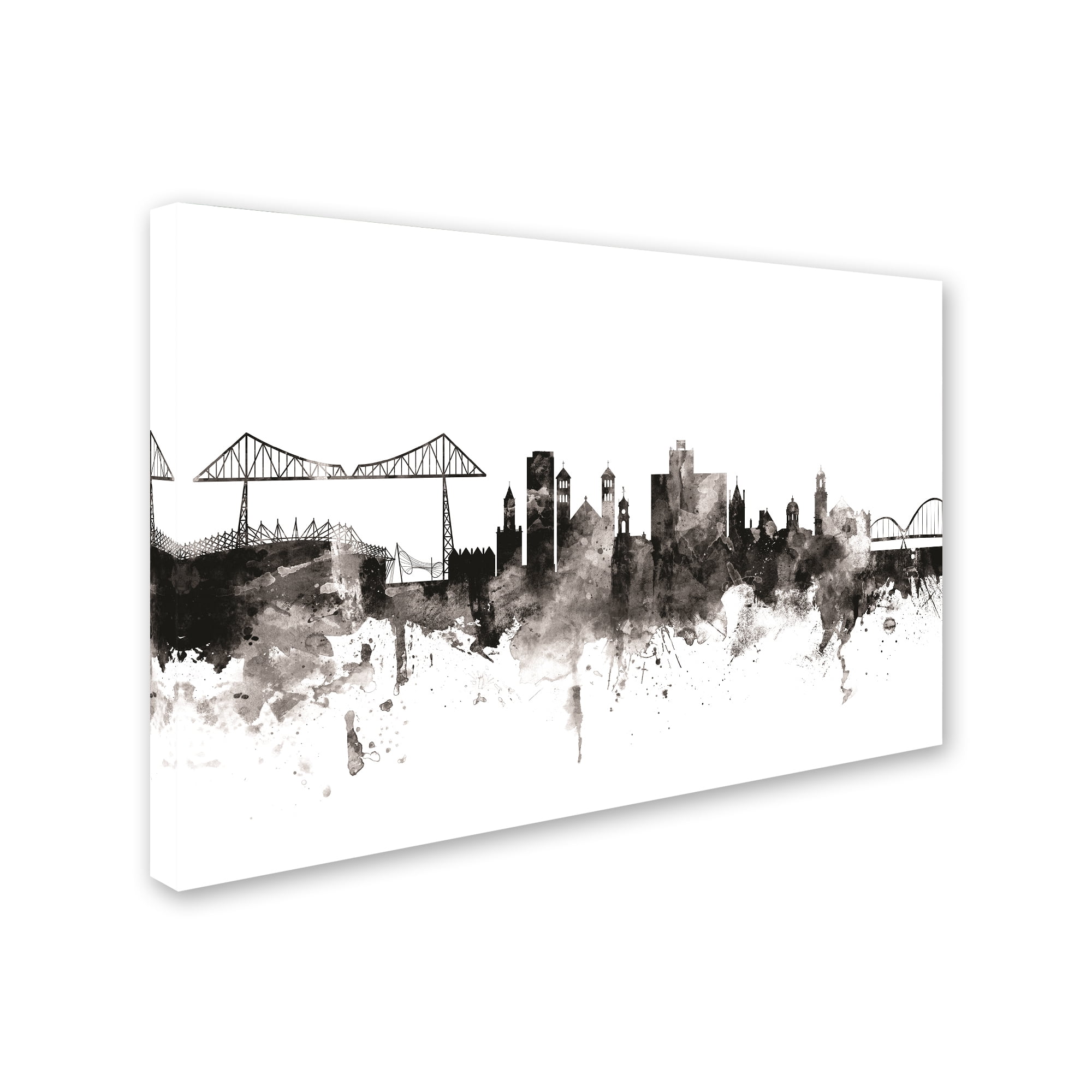 Trademark Fine Art 'Middlesbrough England Skyline III' Canvas Art by Michael Tompsett
