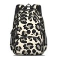 thumbnail image 2 of Black and White Leopard Print Cute School Backpack Bag with Padded Back and Adjustable Shoulder Straps 16.9 X 12.6 X 5.9 Inches, 2 of 5