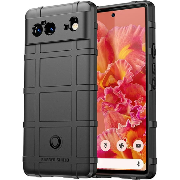 Slim Fit Phone Case for Google Pixel 6 Pro,Rugged Shield Durable Case with Military Grade Shockproof Protection,Drop-Tested and Camera Lens Protection Cover for Pixel 6 Pro,HD Black