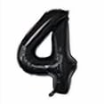 thumbnail image 3 of 40" Numbers #0,1,2,3,4,5,6,7,8,9 Foil Birthday Party Balloon (Black, #4), 3 of 3