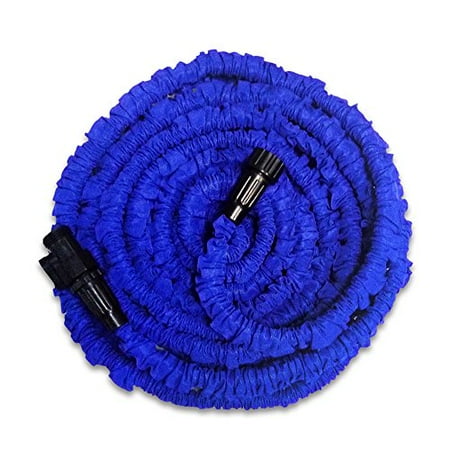 Expandable Water Hose 25ft KRASR Flexible Expandable Expanding Garden & Lawn Water Hose Feet for all Watering Needs (Blue) New - 25FT ()