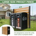 thumbnail image 3 of Outdoor Privacy Screen Privacy Fence Panels for Outside, 1 Panels 38"W X 60"H Wood Decorative Fence,Pool Equipment Enclosure, Patio Garden Fence Perfect to Enclose Trash Cans and Air Conditioner, 3 of 9