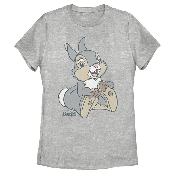 Women's Bambi Thumper the Rabbit  Graphic Tee Athletic Heather Small