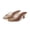 Brown, variant on Jelly Sandals for Women Peep-Toe Kitten Heels Clear Bow Backless Slides Mules Summer Beach Low Heels Transparent Jelly Shoes