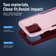thumbnail image 4 of Dteck 3 in 1 for iPhone 16 Pro Max Case with Tempered Glass Screen Protector & Camera Lens Cover,Military Grade Protection Full Body Shockproof Rugged Protective Cover for iPhone 16 Pro Max,Pink Rose, 4 of 6