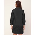 thumbnail image 4 of Moomaya Classic Solid Cotton Shirt Dress - Long Sleeves, Everyday Casual Wear, 4 of 9