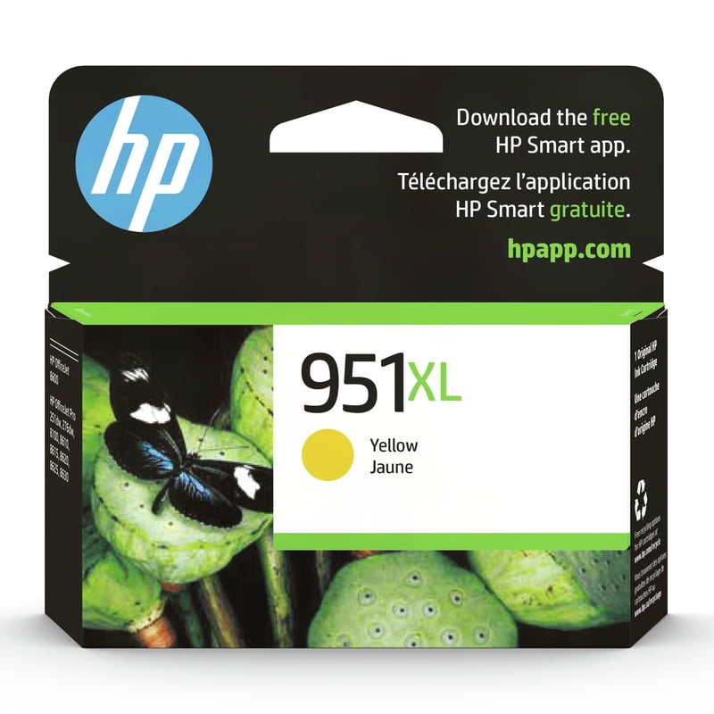 HP 951XL Ink Cartridge, Yellow (CN048AN)