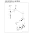 thumbnail image 6 of Kingston Brass KS810ZXAC Millennium Wall Mount Pot Filler Faucet, Antique Copper, 6 of 8