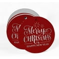 thumbnail image 2 of Inkdotpot Merry Christmas & Happy New Year Text Bottle Tag Real Silver Foil Favor Hang Tags Pack Of 100, 2 of 7