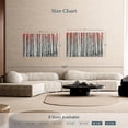 thumbnail image 4 of Elephant Stock Red Birch Forest Wall Art - Horizontal Canvas Wall Art - Living Room Wall Decor - Floral And Botanical Canvas - Red And White Decor - 48" x 32", 4 of 8