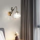 thumbnail image 3 of Corridor lamp modern LED wall light copper wall lamp golden background wall lamp dining room bedroom bedside living room, 3 of 3