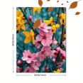 thumbnail image 3 of Qisvanset 12x16 Inch Pink Yellow Floral Canvas Print Wall Art, 3 of 5