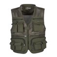 thumbnail image 3 of S SERENABLE Men Fishing Vest Breathable Multi-Pocket Mesh Waistcoat Photo Travel Work Jacket 5XL, 3 of 9