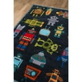 thumbnail image 2 of Retro Robot Print Hand-Tufted Acrylic Rug - Lil Mo Whimsy LMJ-1 (5.0 ft. x 7.0 ft. Rectangle), 2 of 4