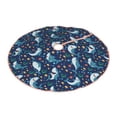 thumbnail image 2 of Bingfone Christmas Tree Skirt Mat Christmas Decoration Interior 48" -Sea Sharks, 2 of 6