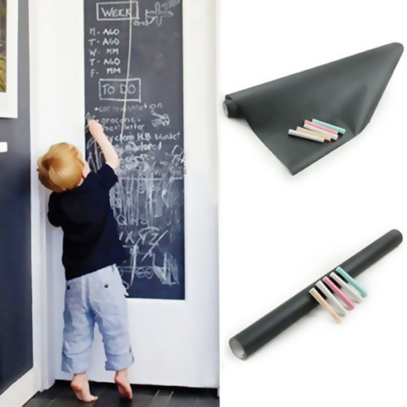 45 x 200CM Blackboard Removable Vinyl Wall Sticker Chalkboard Decal Chalk Board 