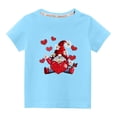 thumbnail image 2 of Wavsuf Kids T-Shirts for Boys Summer Printed Crew Neck Casual Blue Shirts Size 9-10 Years, 2 of 6
