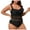 #0073-Black, variant on Ailaofu Women One Piece Swimsuit Deep V Neck Bathing Suit Tummy Control Swimsuit Mesh Hollow Out Swimwear