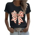 thumbnail image 6 of Timegard Womens Tops Valentines Day Print Short Sleeve Crewneck Tee Shirts Casual Loose Comfy Tops, 6 of 6