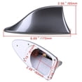 thumbnail image 3 of 2 antenas universales para coche con forma de aleta de tiburón, antena de radio FM/AM con base adhesiva impermeable para auto SUV camión furgoneta (rojo+azul), 3 of 5