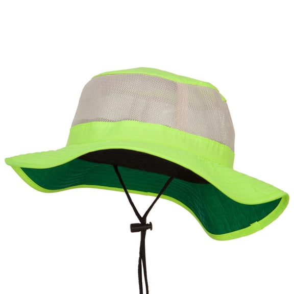 Big Size Safety Boonie Hat - Neon Yellow 2XL-3XL
