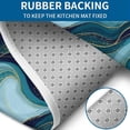 thumbnail image 4 of Blue Gold Wave Marble Pattern Bathroom Rugs Sets 3 Piece,Toilet Cover Set,Absorbent Non Slip Bathroom Mats Sets with U-Shaped Contour Rug Toilet Rug Set, 4 of 5