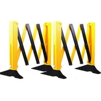 BESEA 9 FEET PVC Expandable Barricade Gate, 2 PACK Folding Security Gate, Outdoor Traffic Safety Barrier