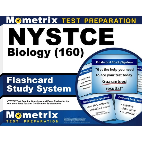 NYSTCE Biology (160) Flashcard Study System : NYSTCE Test Practice Questions and Exam Review for the New York State Teacher Certification Examinations (Cards)