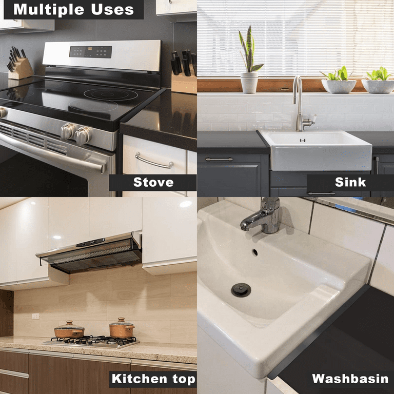 2Pcs Retractable Stove Gap Fillers,Stove Gap Covers Stainless Steel Stove Counter Gap Cover Heat Resistant,Stove Side Gap Covers Reusable Retractable