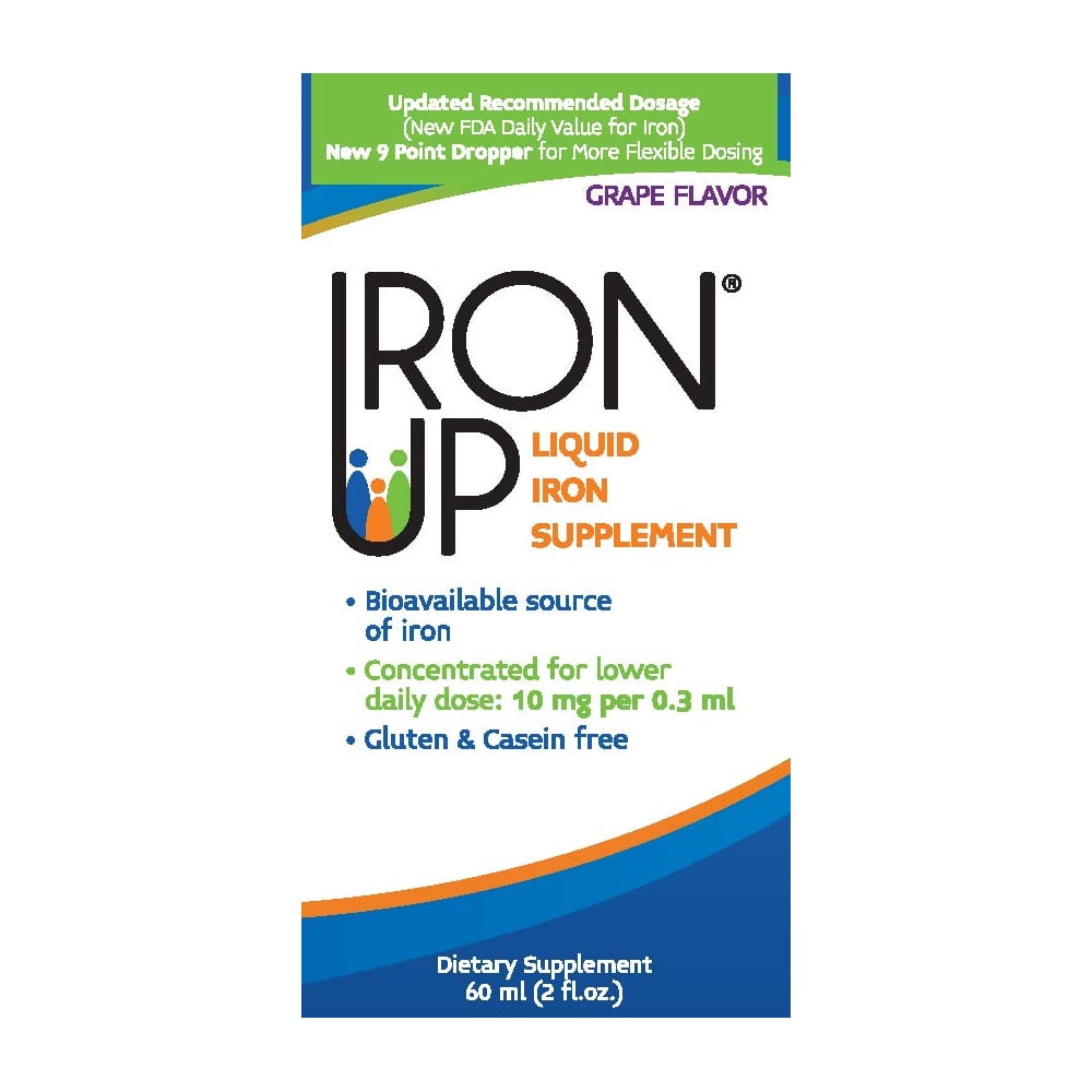 A.C. Grace Company, IronUp Liquid Iron Supplement, Grape Flavor, 2 fl oz (60 ml)