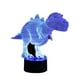 thumbnail image 2 of Fiudx Lámpara de Dinosaurio 3D, Luz Nocturna Led Que Cambia de Color, Decoración Creativa para El Hogar, Funciona con Usb o Pilas, Control Remoto, Ideal para Dormitorio U Oficina, Regalo Genial, Tama, 2 of 7