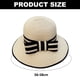 thumbnail image 2 of Sombrero de paja con lazo para mujer, de 56 a 58 cm de circunferencia, para verano, para playa, para salir a la playa, 2 of 5