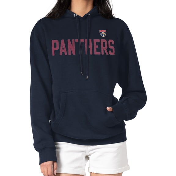 Women's G-III 4Her by Carl Banks  Navy Florida Panthers Dot Print Pullover Hoodie