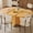 Natural, variant on iPormis Extendable Round Dining Table, 59" Wooden Kitchen Table, Seats 4-6 People, Sturdy Circle Dining Room Table for Kitchen/Living/Dining Room,Natural