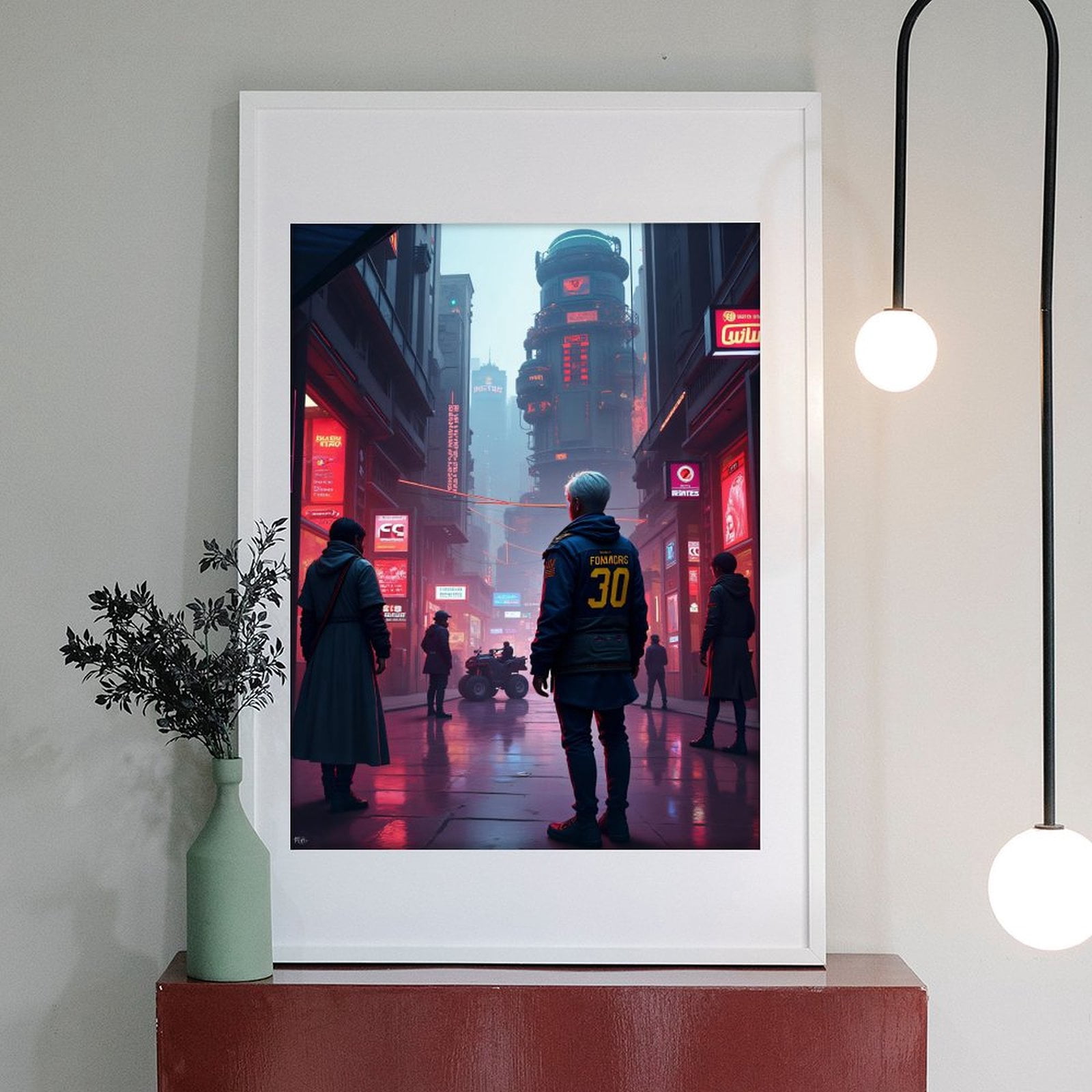 Diamond Art Kits for Adults - Cyberpunk Cityscape Print No.23 5D Frameless Dimond Painting Kit for Adults Beginner, Round Diamond Kits for Home Wall Decor, Gift for Women