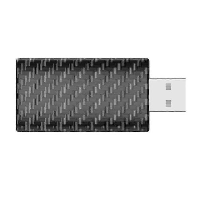 Adaptateur Sans Fil CarPlay Fibre de Carbone USB Sans Fil Android Auto Dongle Mini Ai Box Filaire vers Adaptateur Android Auto